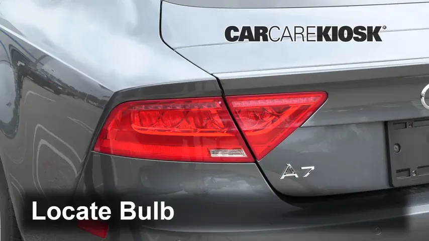 2014 Audi A7 Quattro 3.0L V6 Supercharged Lights Tail Light (replace bulb)